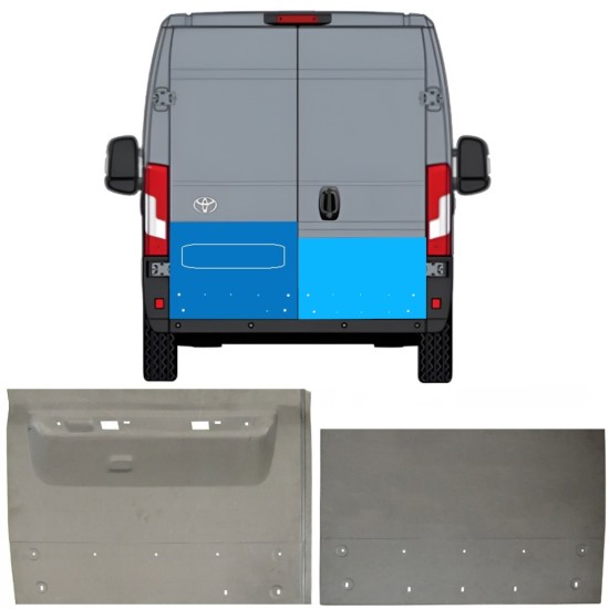 Opravný plech zadných dverí pre Toyota Proace Max 2024- / Ľavá+Pravá 16726