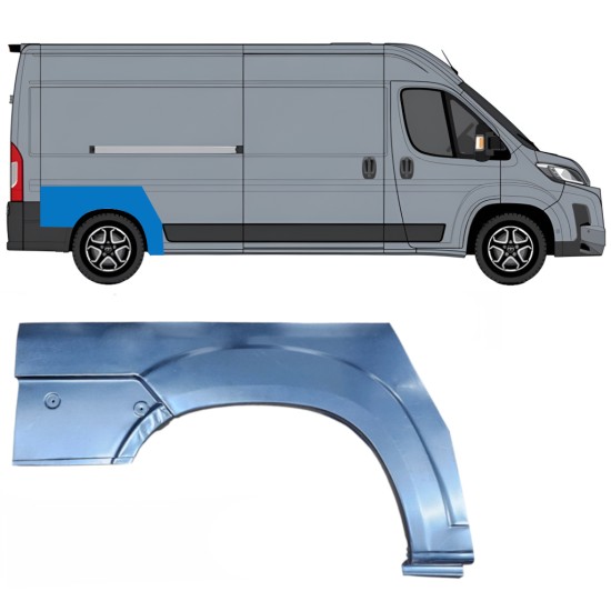 Lem zadného blatníka pre Toyota Proace Max 2024- / Pravá 16689