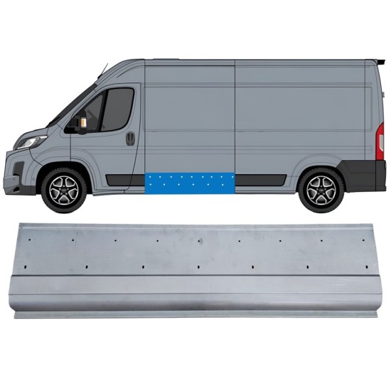 Opravný plech bočnej steny s otvormi na lištu pre Toyota Proace Max 2024- / Ľavý 16695