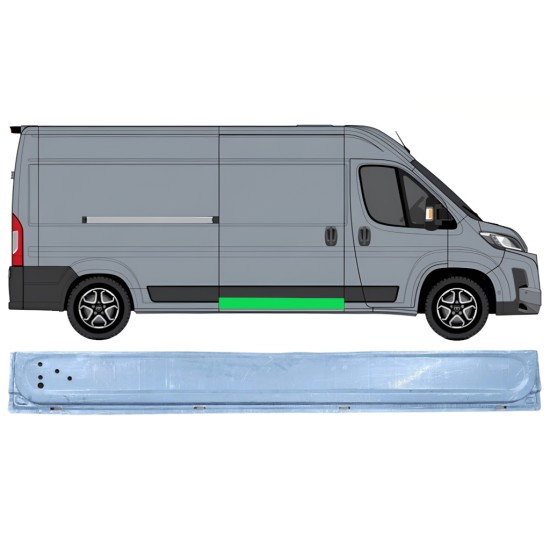 Opravný plech posuvných dverí vnútorný pre Toyota Proace Max 2024- / Pravá 16633