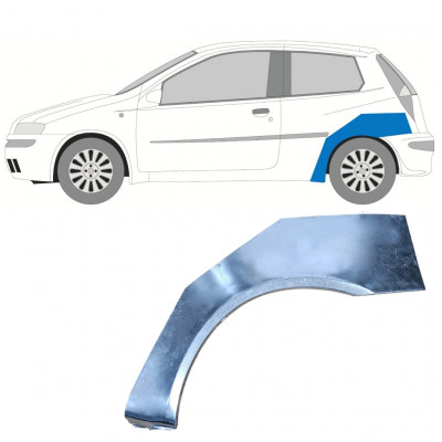 Lem zadného blatníka pre Fiat Punto 2 1999-2010 / Ľavý 7268