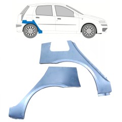 Lem zadného blatníka pre Fiat Punto II 1999-2010 / Ľavá+Pravá / Sada 9683