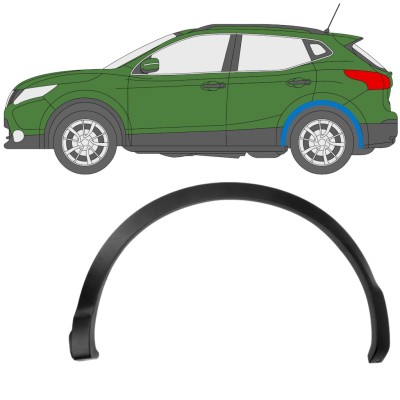 Bočná lišta zadného blatníka pre Nissan Qashqai 2013-2021 / Ľavý 11780