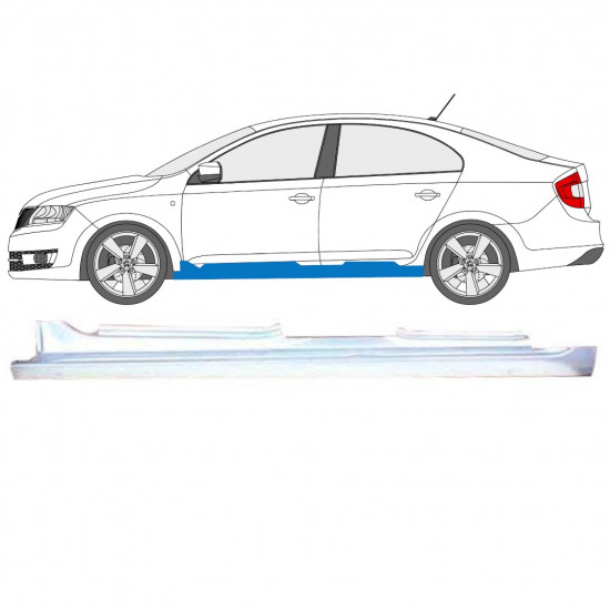 Kompletný prah pre Skoda Rapid 2012- / Ľavý 11606