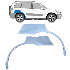Lem zadného blatníka pre Toyota Rav4 2000-2005 / Ľavá+Pravá / Sada 9432