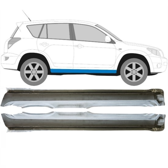 Kompletný prah pre Toyota Rav4 2006-2013 / Ľavá+Pravá / Sada 14752 Kompletný prah pre Toyota Rav4 2006-2013 / Ľavá+Pravá / Sada 14752
