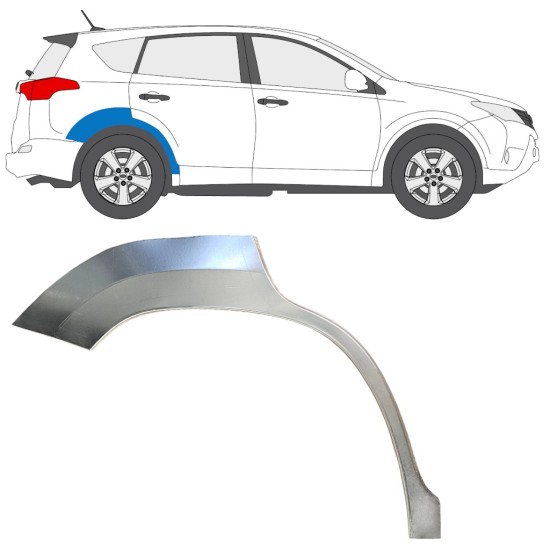 Lem zadného blatníka pre Toyota Rav4 2013-2018 / Pravá 16488