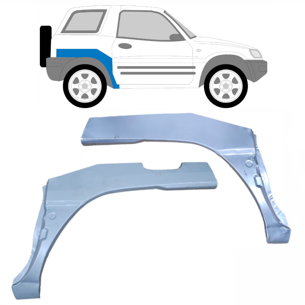 Lem Zadného Blatníka Pre Toyota Rav4 1994-2000 / Ľavá+Pravá / Sada 9252