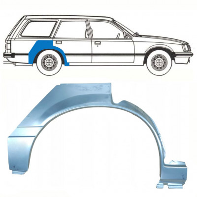 Lem zadného blatníka pre Opel Rekord E 1977-1986 / Pravá / COMBI /  10786