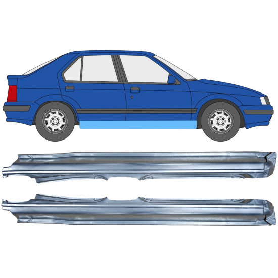 Opravný plech prahu pre Renault 19 1988-1995 / Sada 11878