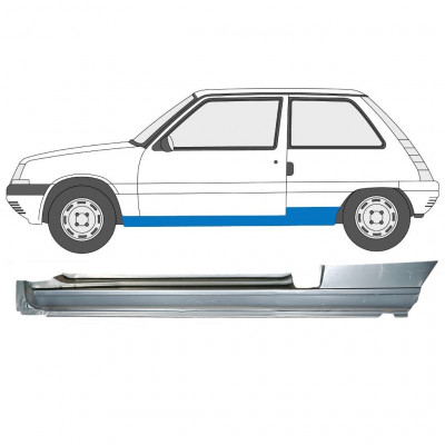 Opravný plech prahu pre Renault 5 1984-1996 / Ľavý 7384