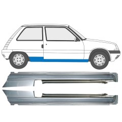 Kompletný prah pre Renault 5 1984-1996 / Ľavá+Pravá / Sada 9706