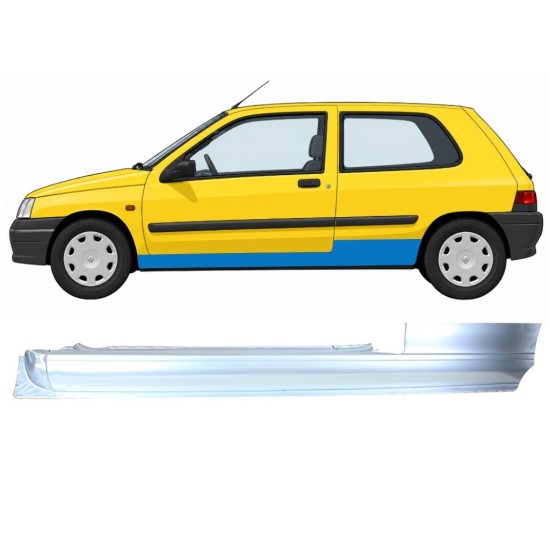 Kompletný prah pre Renault Clio I 1990-1998 / Ľavý 11010