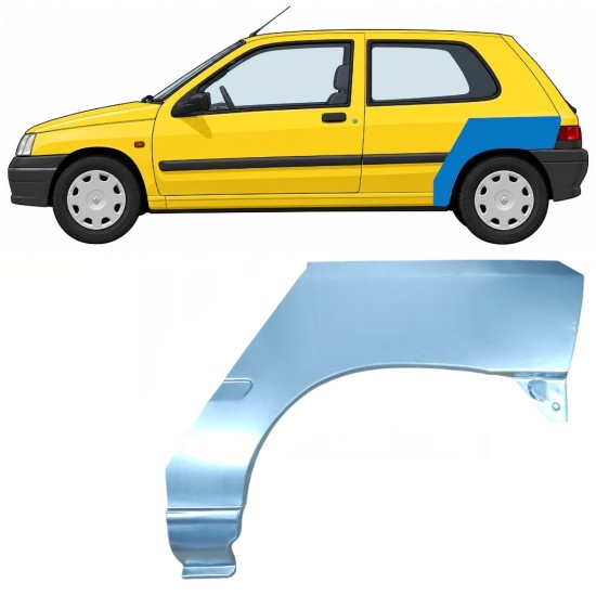 Lem zadného blatníka pre Renault Clio I 1990-1998 / Ľavý 7681