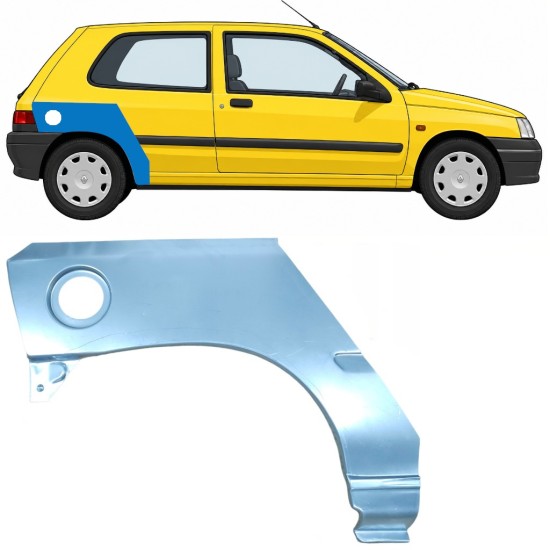 Lem zadného blatníka pre Renault Clio I 1990-1998 / Pravá 7680