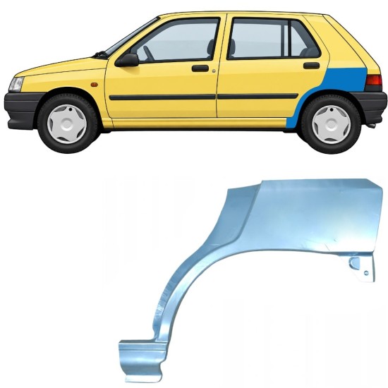 Lem zadného blatníka pre Renault Clio I 1990-1998 / Ľavý 7683