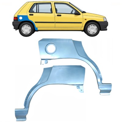Lem zadného blatníka pre Renault Clio I 1990-1998 / Ľavá+Pravá / Sada 9849