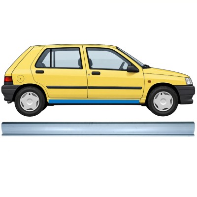 Opravný plech spodnej časti prahu pre Renault Clio I 1990-1998 / Pravá 7684