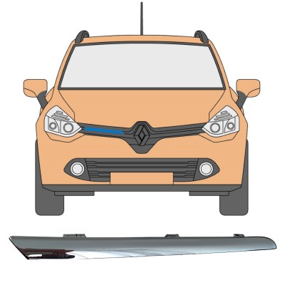 Lišta mriežky pre Renault Clio IV 2012-2016 / Pravá 16232