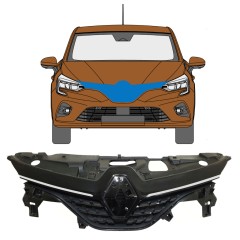 Mriežka pre Renault Clio V 2019- / Sada 7540