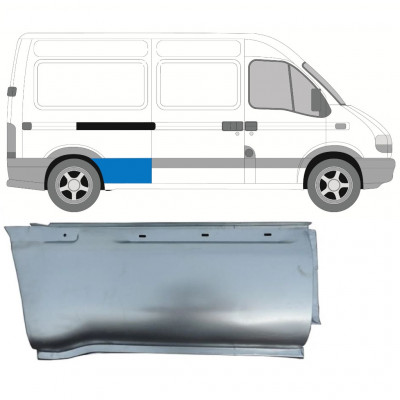 Opravný plech boku pre Opel Movano / R Master 1998-2010 / Pravá 7373