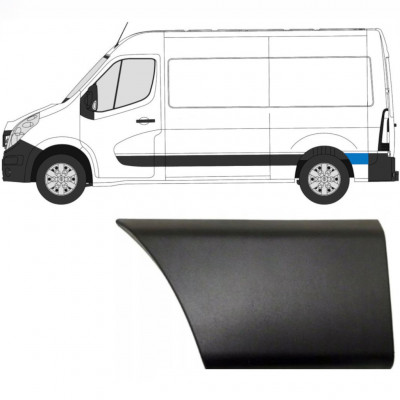 Bočná lišta zadného blatníka za kolesom pre Renault Master 2010- / SWB / Ľavý 8322