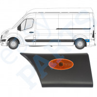 Bočná lišta zadného blatníka so svetlom pre Renault Master 2010- / Ľavý /  10550