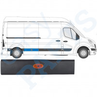 Bočná lišta so svetlom pre Renault Master 2010- / LWB / Pravá /  10548