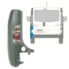 Roh zadného nárazníka so svetlom pre Renault Trafic 2001-2014 / Ľavý / Sada 10066