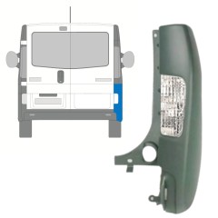 Roh zadného nárazníka so svetlom pre Opel Vivaro 2001-2014 / Pravá 15312