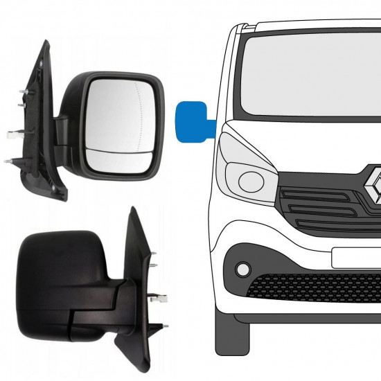 Elektrické zrkadlo pre Renault Trafic 2014- / Pravá 8229