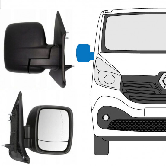 Manuálne zrkadlo pre Renault Trafic 2014- / Pravá 8227