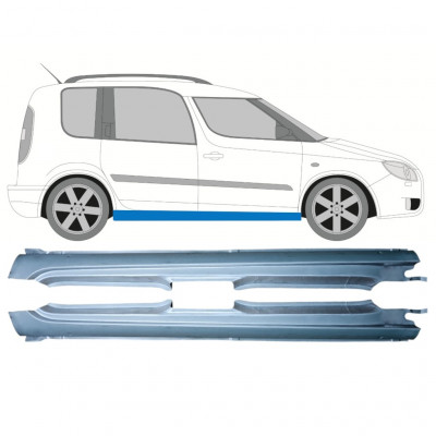 Kompletný prah pre Skoda Roomster Praktik 2006-2015 / Ľavý / Pravá / Ľavá+Pravá / Sada 12891