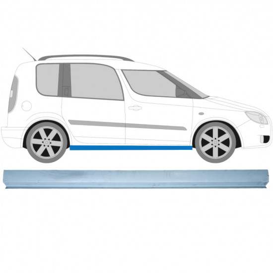 Opravný plech prahu pre Skoda Roomster 2006-2015 / Vľavo = Vpravo (symetrické) 7006