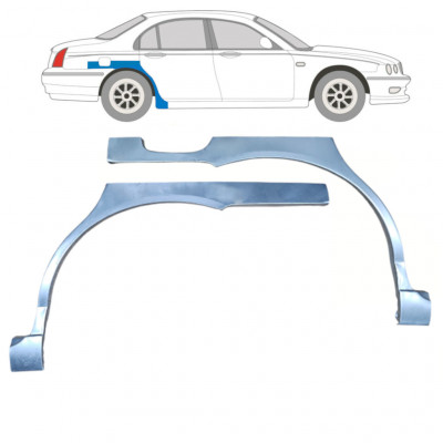 Lem zadného blatníka pre Rover 75 MG ZT 1999-2005 / Ľavá+Pravá / Sada 9200