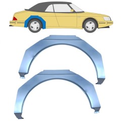 Lem zadného blatníka pre Saab 900 1978-1998 / Ľavá+Pravá / Sada 10651
