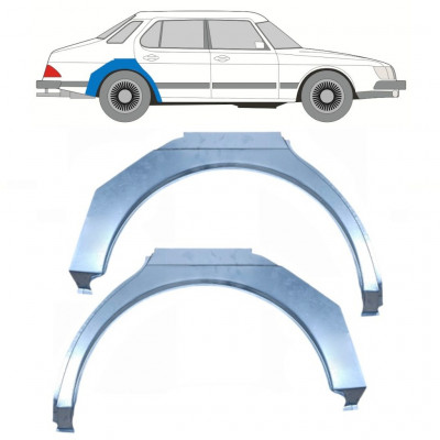 Lem zadného blatníka pre Saab 900 1978-1995 / Ľavá+Pravá / Sada 11045