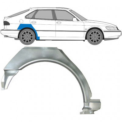 Lem zadného blatníka pre Saab 900 1994-1998 / Pravá 6983