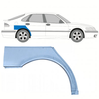 Lem zadného blatníka pre Saab 9-3 1998-2003 / Pravá 8116