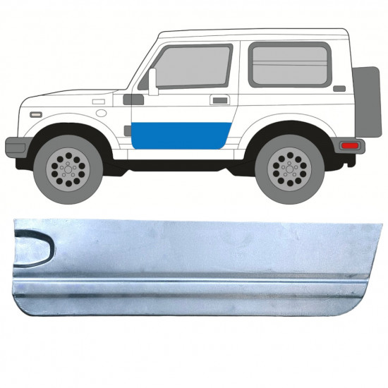 Opravný plech dverí pre Suzuki Samurai 1981-2004 / Ľavý 8238