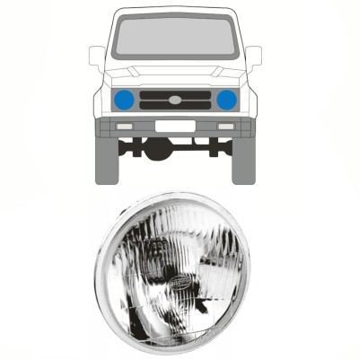 Hlavný svetlomet pre Suzuki Samurai 1981- / Vľavo = Vpravo (symetrické) 15858