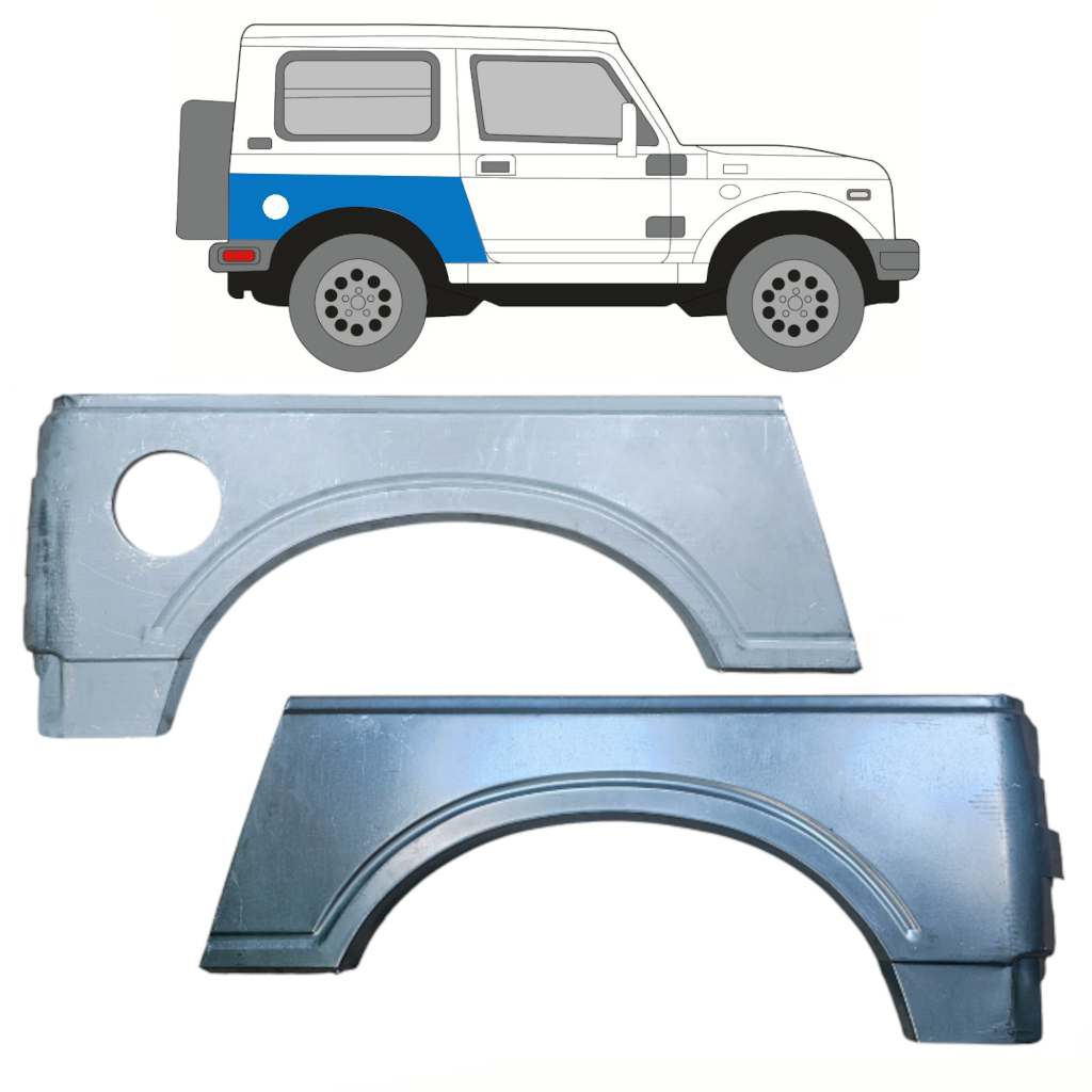 Lem Zadného Blatníka Pre Suzuki Samurai 1981- / Ľavá+Pravá / Sada 10816