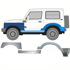 Opravný plech prahu + predného blatníka + zadného blatníka pre Suzuki Samurai 1981- / Ľavý / Sada 11182