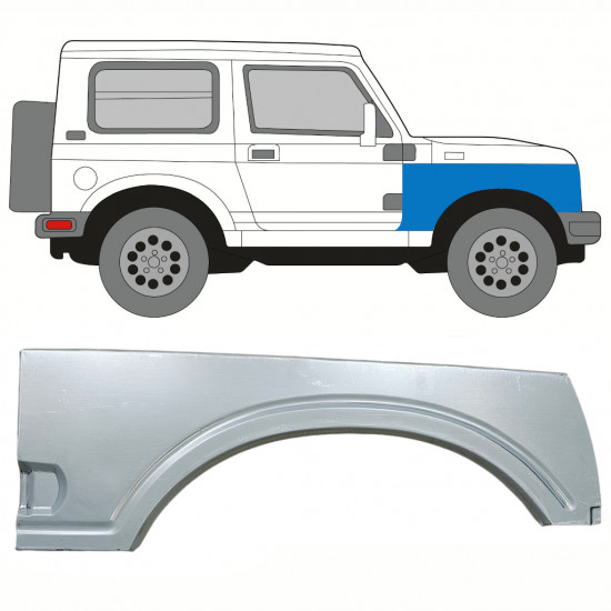 Opravný plech predného blatníka pre Suzuki Samurai 1981-2004 / Pravá 8237