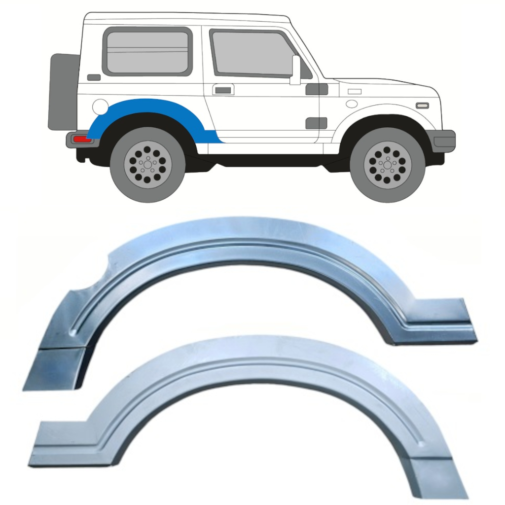 Lem Zadného Blatníka Pre Suzuki Samurai 1981- / Ľavá+Pravá / Sada 10819