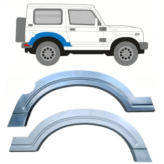 Lem zadného blatníka pre Suzuki Samurai 1981-2004 / Ľavá+Pravá / Sada 10819