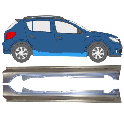 Kompletný prah pre Dacia Sandero 2012-2020 / Ľavá+Pravá / Sada 14845