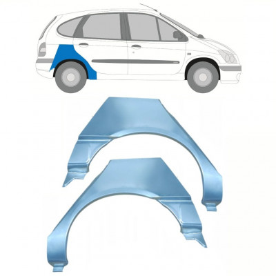 Lem zadného blatníka pre Renault Scenic 1995-2003 / Ľavá+Pravá / Sada 10098