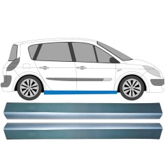 Opravný plech prahu pre Renault Scenic II 2003-2009 / Ľavá+Pravá / Sada 9259