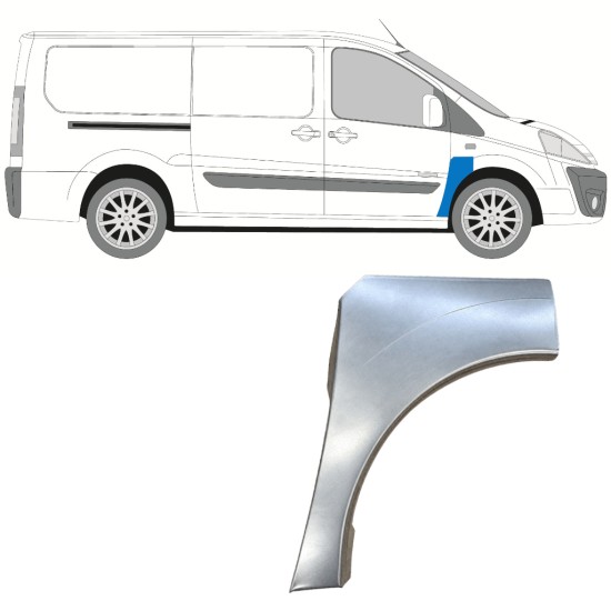 Opravný plech predného blatníka pre Fiat Scudo 2007-2016 / Pravá 12897